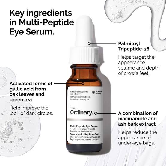 سرم جوانساز دور چشم اوردینری مدل Multi-peptide eye serum