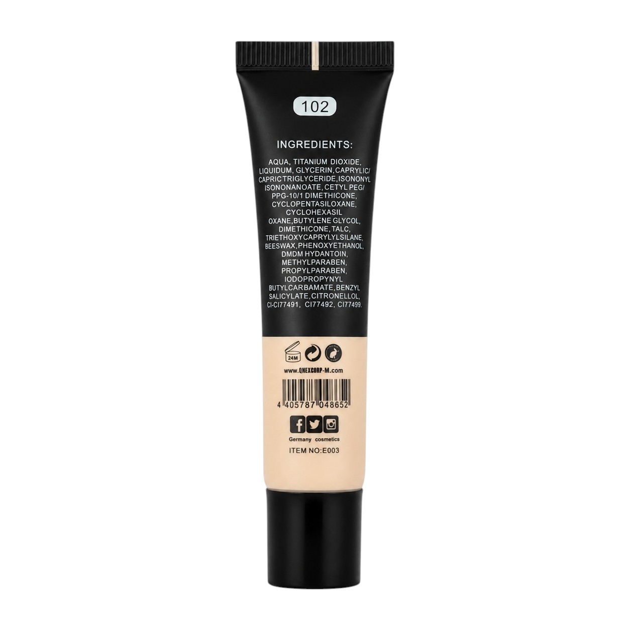 بی‌بی کرم پودر لیفتینگ و آبرسان الترا مات کیونکس مدل ULtra Matte foundation BB