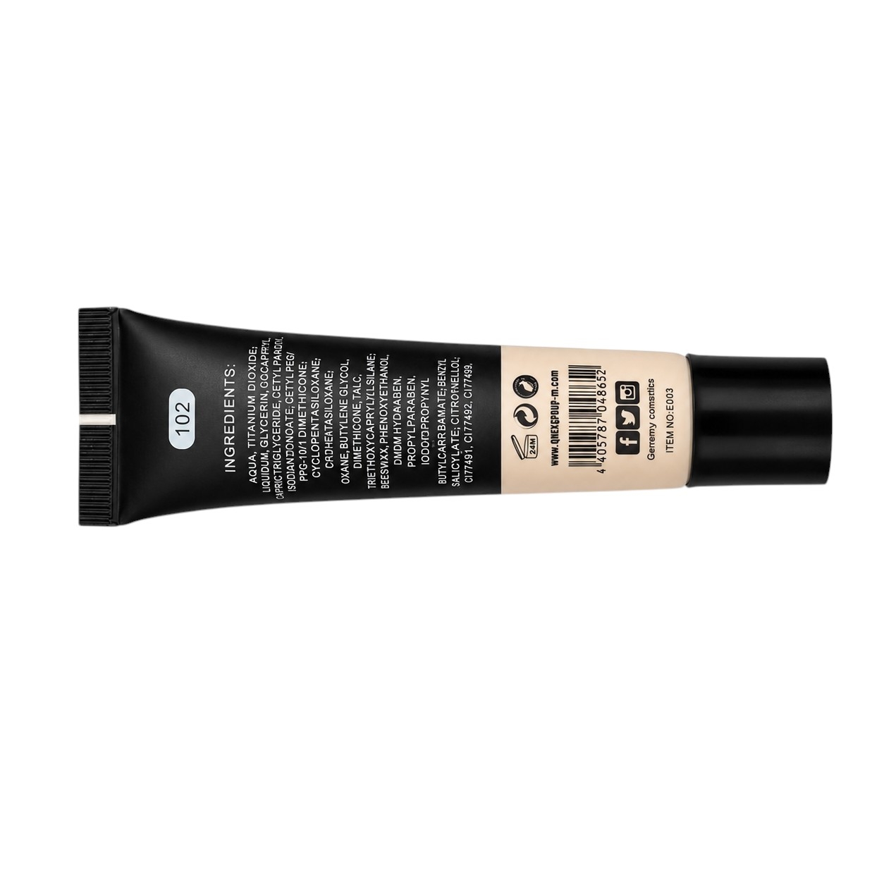 بی‌بی کرم پودر لیفتینگ و آبرسان الترا مات کیونکس مدل ULtra Matte foundation BB