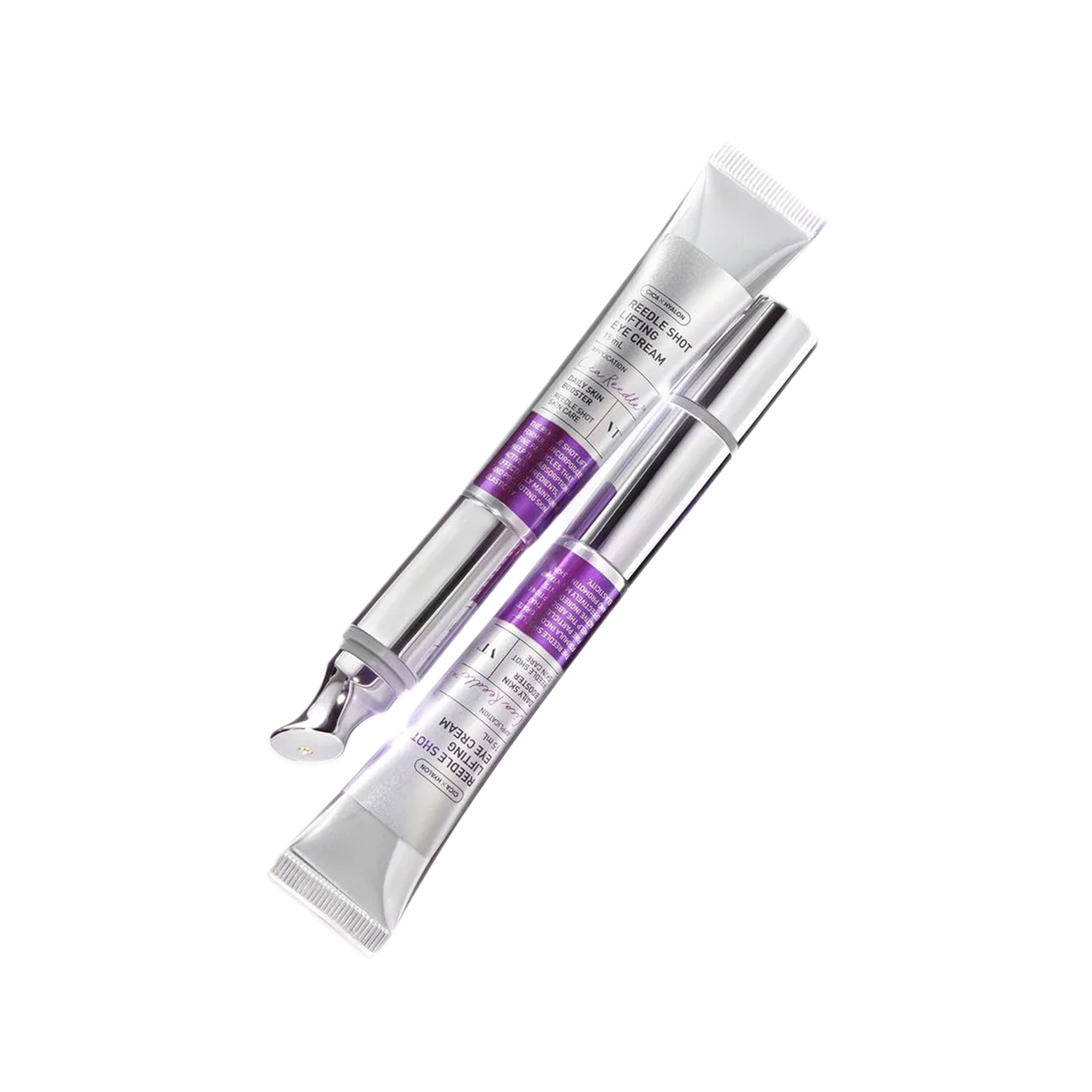 کرم لیفتینگ و جوانساز دور چشم وی تی همراه با سری ماساژور مدل REEDLE SHOT LIFTING EYE CREAM