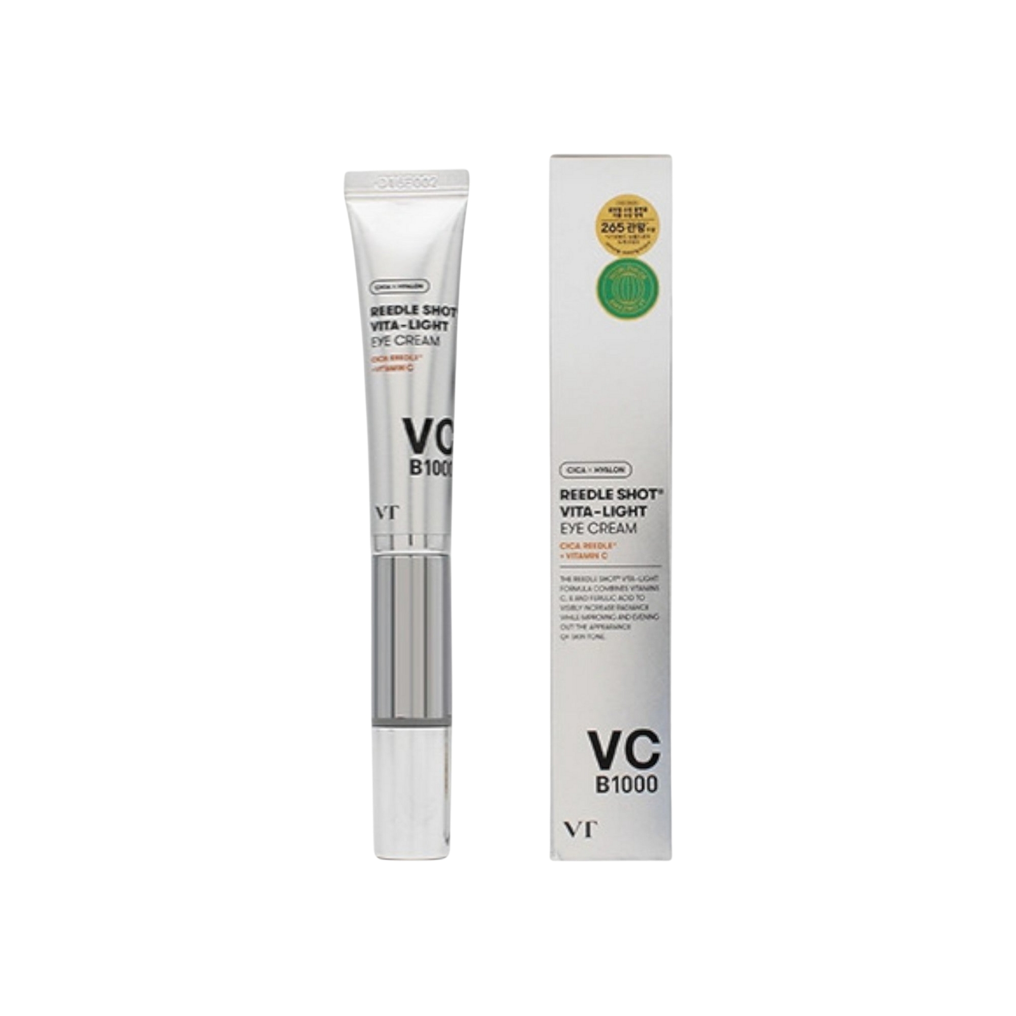کرم روشن کننده و مغذی دور چشم وی تی همراه با سری ماساژور مدل REEDLE SHOT VITA-LIGHT EYE CREAM