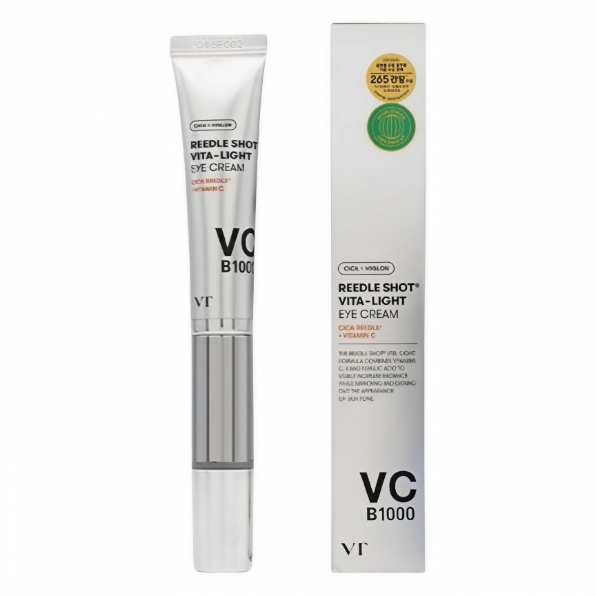 کرم روشن کننده و مغذی دور چشم وی تی همراه با سری ماساژور مدل REEDLE SHOT VITA-LIGHT EYE CREAM