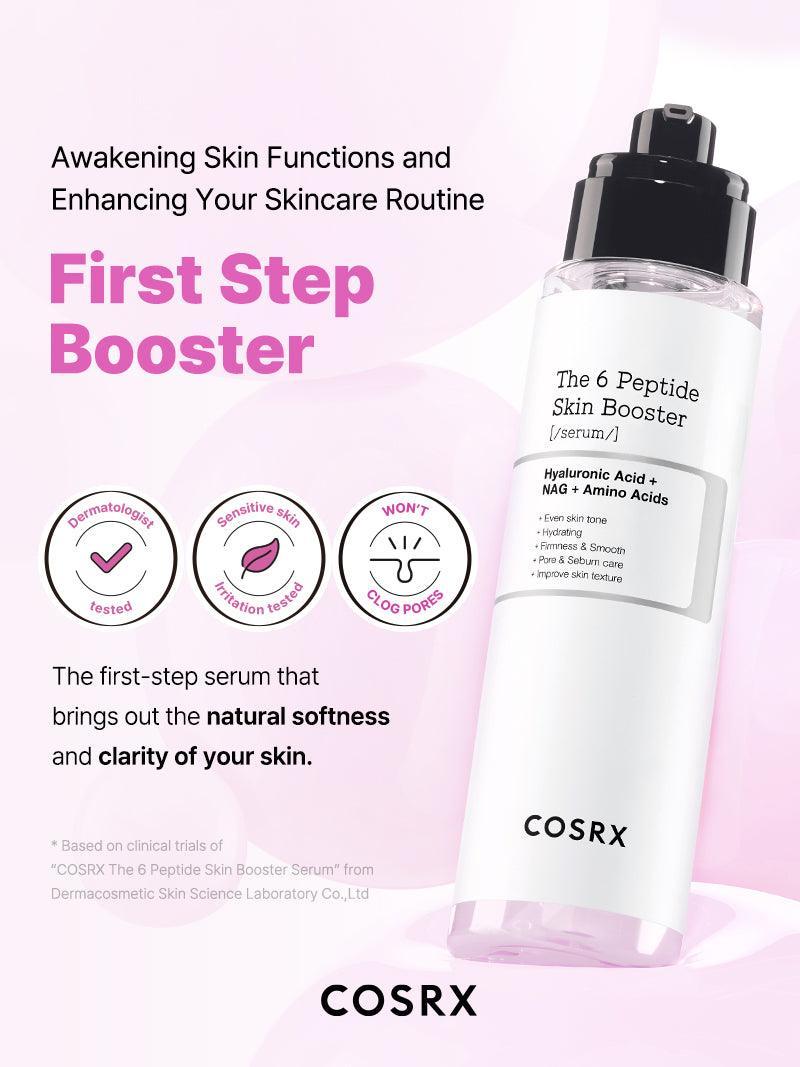 سرم تقویت کننده، مغذی، آبرسان و لیفتینگ کوزارکس مدل The 6 Peptide skin booster hyaluronic acid + NAG + Amino acids