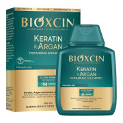 شامپو مو ترمیم‌کننده و ضدریزش کراتین و آرگان بیوکسین مدل KERATIN & ARGAN REPAIRING SHAMPOO