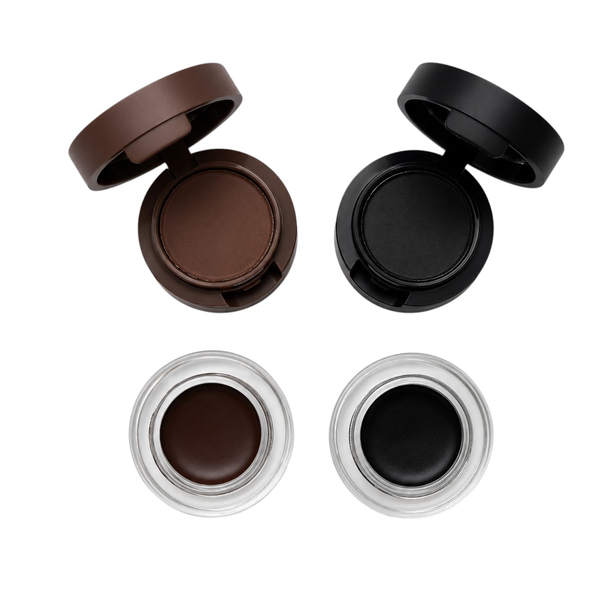 ژل و سایه ابرو ضدآب نیمه دائمی نوت مدل SEMI PERMANENT WATERPROOF EYEBROW GEL (پک چهارعددی: ژل و سایه مشکی + ژل و سایه قهوه‌ای)