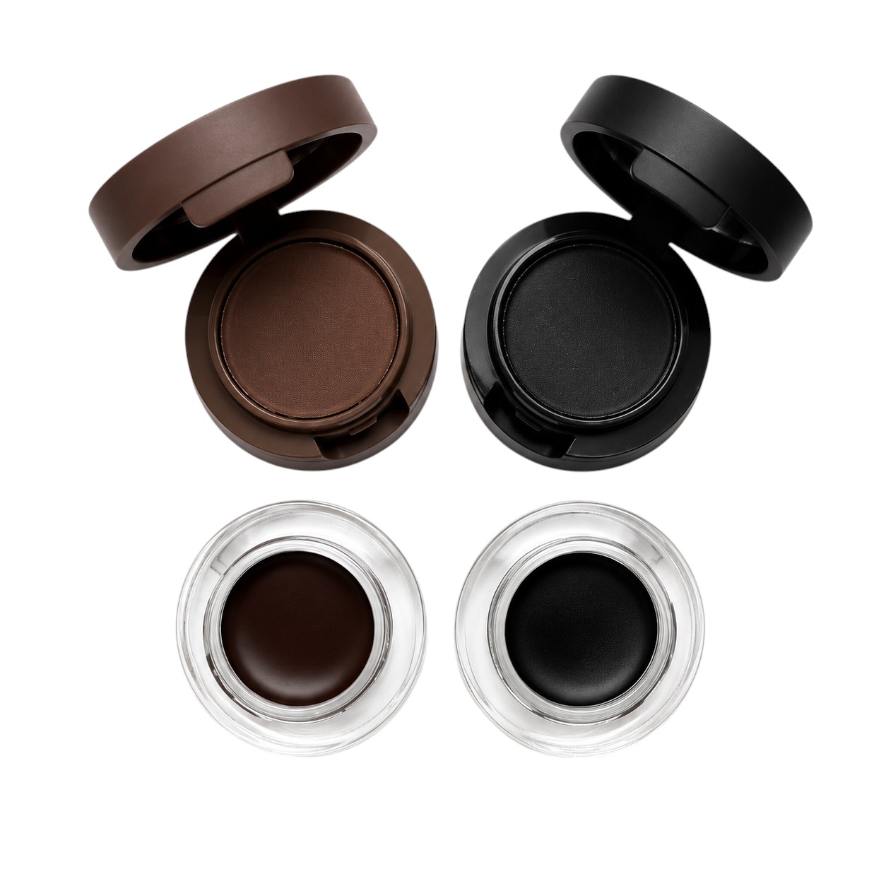 ژل و سایه ابرو ضدآب نیمه دائمی نوت مدل SEMI PERMANENT WATERPROOF EYEBROW GEL (پک چهارعددی: ژل و سایه مشکی + ژل و سایه قهوه‌ای)