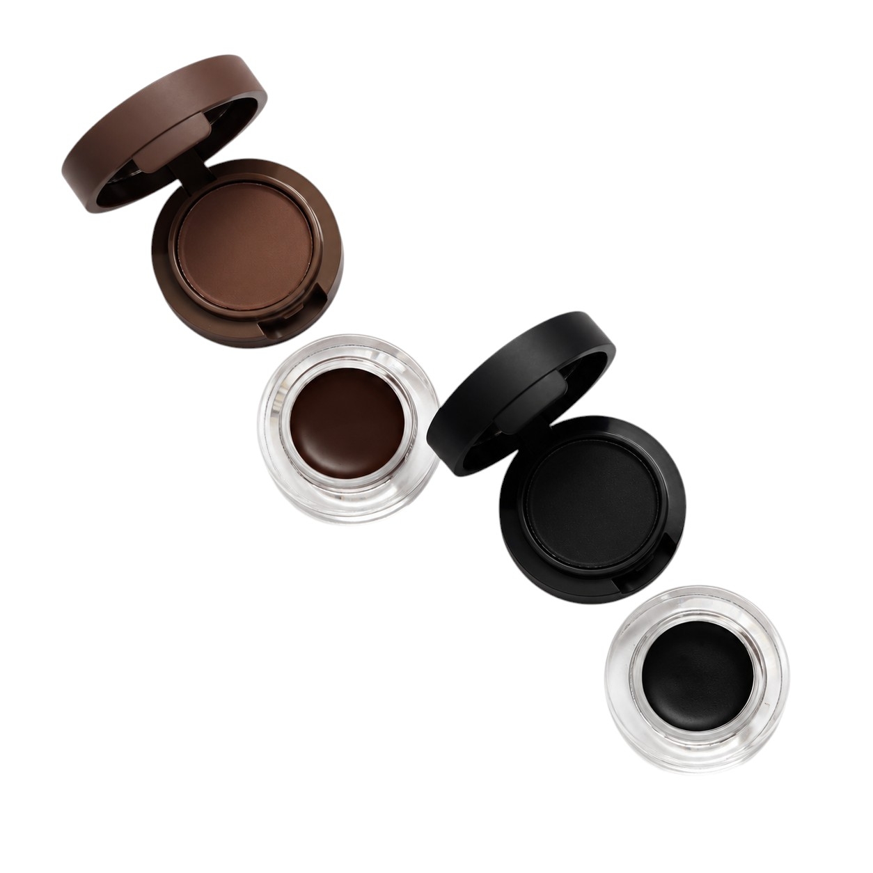 ژل و سایه ابرو ضدآب نیمه دائمی نوت مدل SEMI PERMANENT WATERPROOF EYEBROW GEL (پک چهارعددی: ژل و سایه مشکی + ژل و سایه قهوه‌ای)
