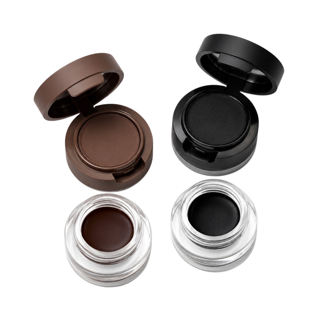 ژل و سایه ابرو ضدآب نیمه دائمی نوت مدل SEMI PERMANENT WATERPROOF EYEBROW GEL (پک چهارعددی: ژل و سایه مشکی + ژل و سایه قهوه‌ای)