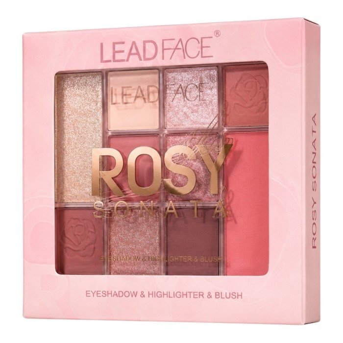 پلت سایه چشم، هایلایتر و رژگونه لیدفیس مدل ROSY & NUDE Sonata