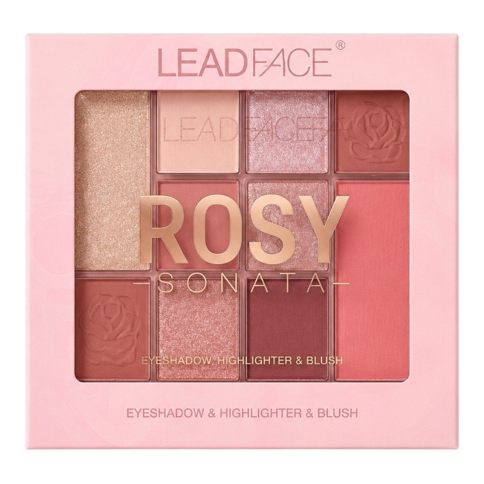 پلت سایه چشم، هایلایتر و رژگونه لیدفیس مدل ROSY & NUDE Sonata