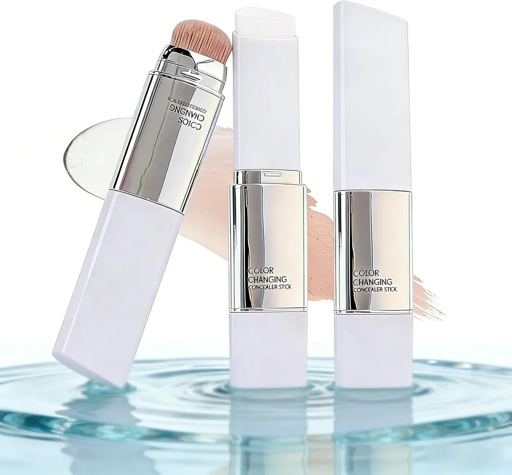 کانسیلر استیکی دوطرفه اولی‌بولا مدل Color Changing Concealer stick Full Coverage همراه با براش
