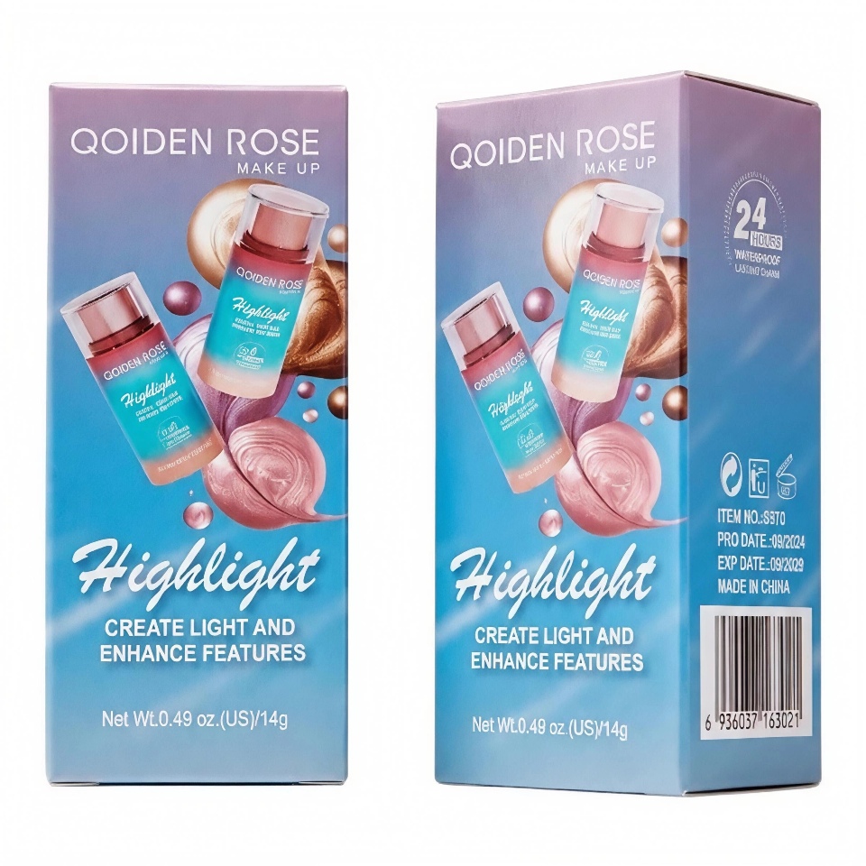 سایه، رژگونه و هایلایتر استیکی کویدن رز مدل highlight create light and enhance feature